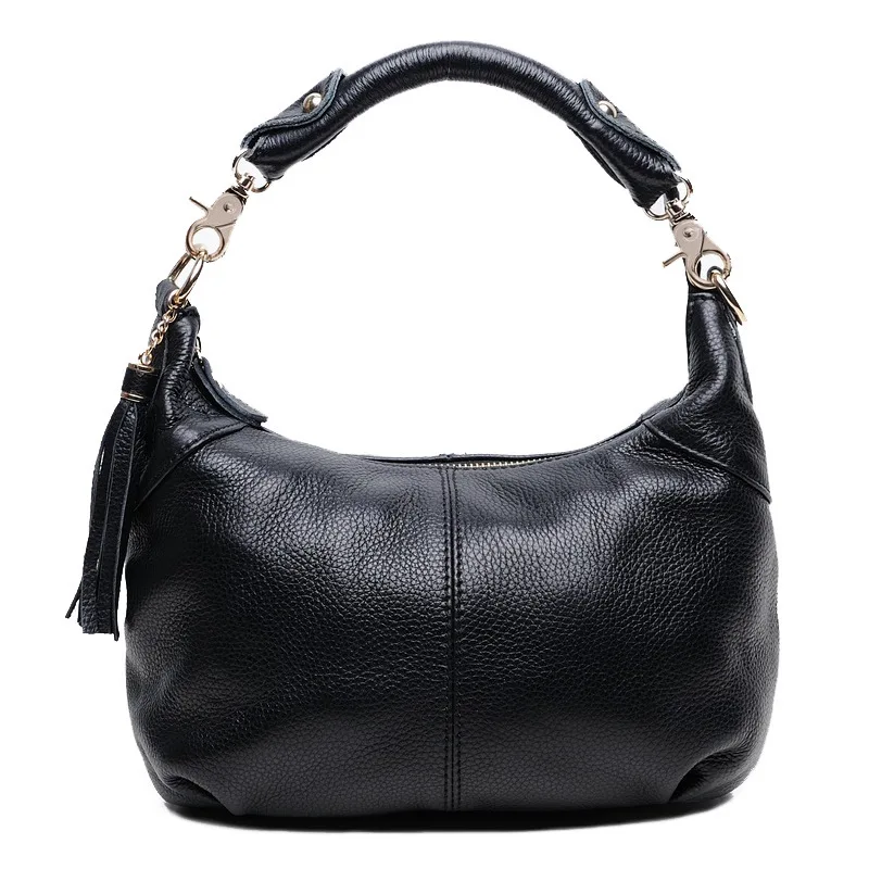 

Single Shoulder Package Leisure Time Head Cowhide Solid Color Genuine Leather Woman Package