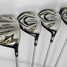 Абсолютно Honma BeZEAL 525 деревянный набор Honma BeZEAL клюшки для гольфа драйвер/проход древесина/Гибридный R/S гибкий графитовый Вал с крышкой головы