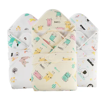 

Baby Blankets Newborn Muslin Swaddle Wrap 100% Cotton Cartoon Print Infant Toddler Quilt Baby Decke Monthly Swaddle Blankets