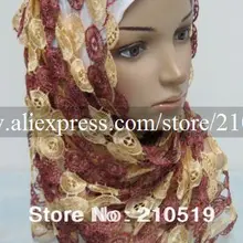 FD045 модный красивый длинный шарф для мусульманки