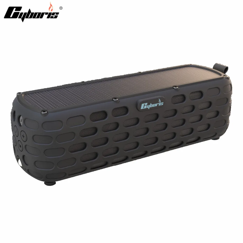 CYBORIS Solar Bluetooth Speaker Wireless HiFi Portable Bluetooth 4.0 Speaker for Outdoors Climbing Cycling with Built-in Mic CYBORIS Solar Bluetooth Speaker Wireless HiFi Portable Bluetooth 4.0 Speaker for Outdoors Climbing Cycling with Built-in Mic