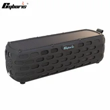 CYBORIS Solar Bluetooth Speaker Wireless HiFi Portable Bluetooth 4.0 Speaker for Outdoors Climbing Cycling with Built-in Mic