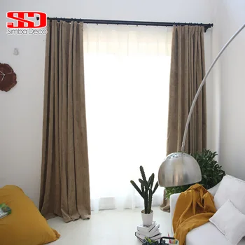 

Modern Chenile Blackout Curtains for Living Room Thick Curtains for Bedroom Geometric Tents Drapes Window Treatment Single Panel