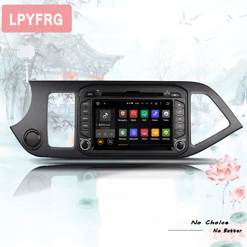 Excellent 4GB RAM 4G WIFI Android 9.0 Octa Core DAB+ RDS Car DVD GPS Radio Player For Kia Picanto Morning 2011-2016 Tape Recorder 2