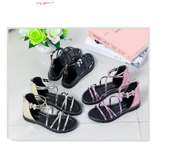 

Girls Sandals New Comfort Korean Fashion Little Girl Princess Shoes Children Sandals Women Soft bottom Roman shoes