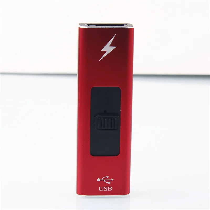 Yooap usb-зажигалка для сигарет металлическая дуга ветрозащитная безопасная и прочная электрическая зажигалка креативная u-образная форма гаджеты для мужчин - Цвет: Красный