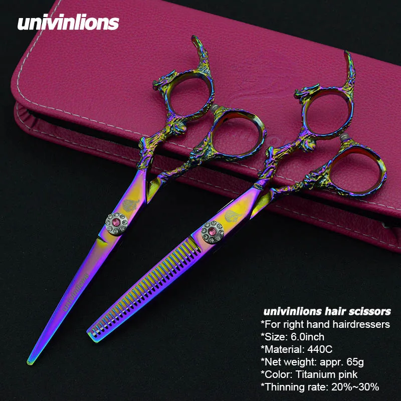 5.5/6.0 Hairdressing scissors Japan steel barber shears cutting shears salon thinning scissors kit salon hair cutting tools set