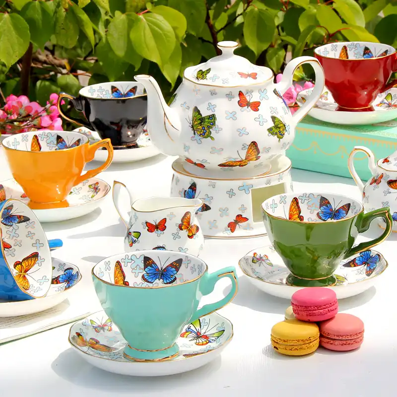 butterfly tea set