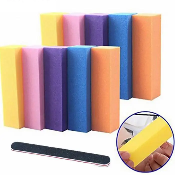 Пилка для ногтей блок-шлифовщик sanding Block Набор дома, салона и т. Д. Маникюрная профессиональная пилка для ногтей буферный набор. Инструменты