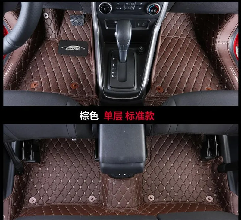 Автомобильный Стайлинг, полностью окруженный полиуретановым ковриком, защита, декоративный ковриковый коврик для Ford Ecosport, автомобильные чехлы - Цвет: 2
