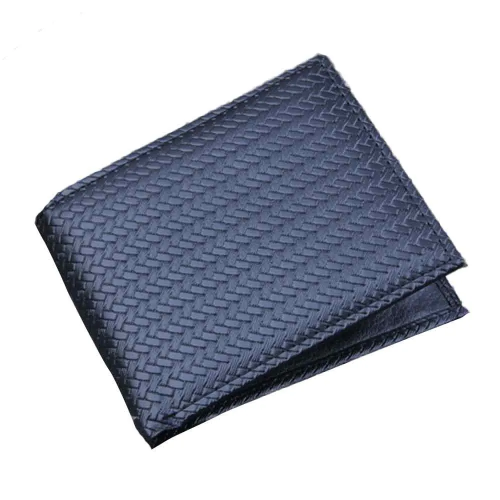 Сумки для мужчин складной деловой кожаный бумажник для мальчиков мода ID кредитный держатель для карт кошелек Твердые Карманы - Цвет: Black