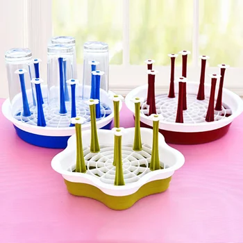 

brand new thicker pp plastic drain and cup holder desk cup holder flower / Storage compartment circular rack