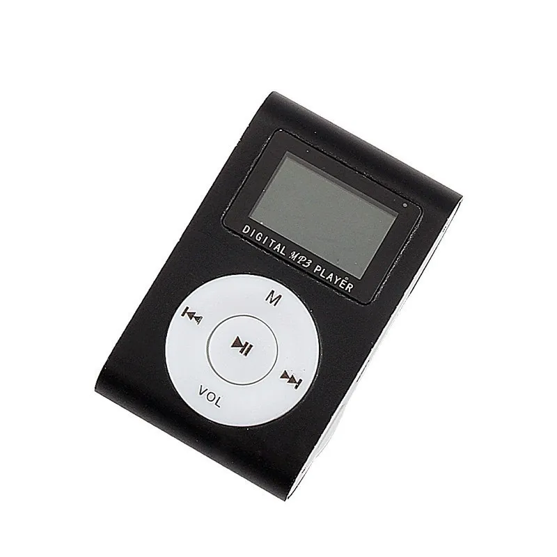 Мини клип Mp3 плеер Slim1." ЖК-дисплей Экран Регистраторы тонкий Mp3 плеер Поддержка 2/4/8/16/32 ГБ флэш-памяти Micro TF слот для карт памяти