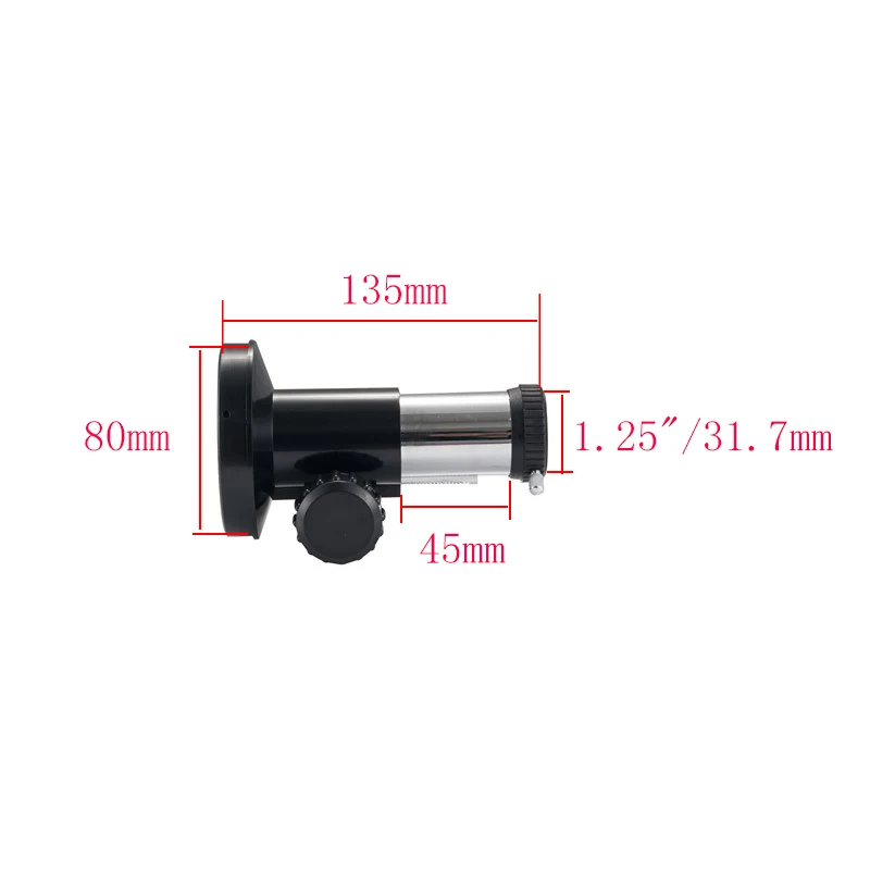 

Astronomical Telescope 1.25" Focuser Adapter Refracting Type ABS Plastic 60mm 70mm 80mm Outer Diameter for Astronomy Monoculars