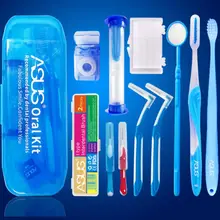 10 шт. профессиональная Ортодонтическая зубная щетка межзубная щетка зубная нить бандаж защитный воск зеркало уход за полостью рта набор инструментов портативный