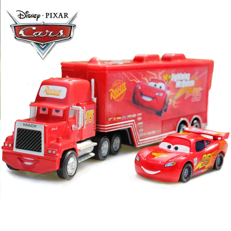 

Disney Pixar Cars 2 Toys Lightning McQueen Mack Uncle TruckThe King Chick Hicks 1:55 Diecast Car Model Toy Kids Boy Gift