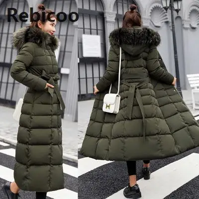 Beste Katoen Hot Koop Solid Volledige Pockets Ritsen Vrouwelijke Lange Jas Nieuwe Slim Parka Gewatteerde Jas Winter Dikke Warme Windjack