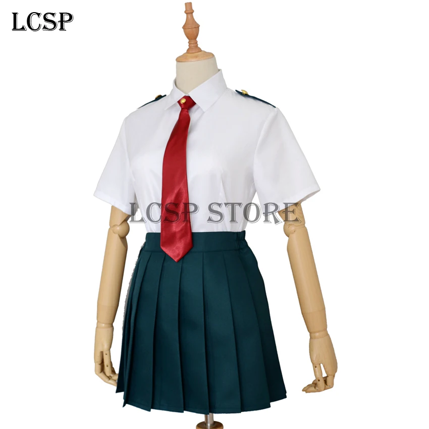 LCSP My Hero Academy OCHACO URARAKA Tsuyu Asui японский костюм для косплея Аниме Boku no Hero школьная форма комплект одежды