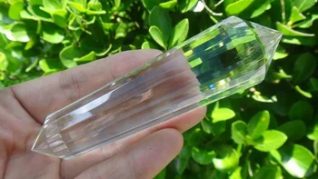 

A**99g Natural Vogel Style Clear Quartz Crystal 24 sided DT Wand Superb