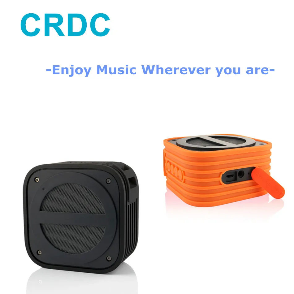 

CRDC Bluetooth Portable Mini Speaker Handsfree Speakerphone Speaker with Built-in Mic Waterproof Shockproof for Outdoor Shower