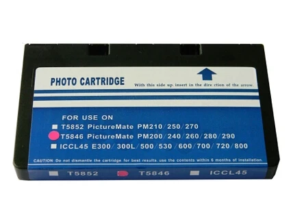(2PCS)for EPSON T5846 Ink Cartridge for PictureMate Flash PM280/ pal PM 200/ Snap PM 240/290/225