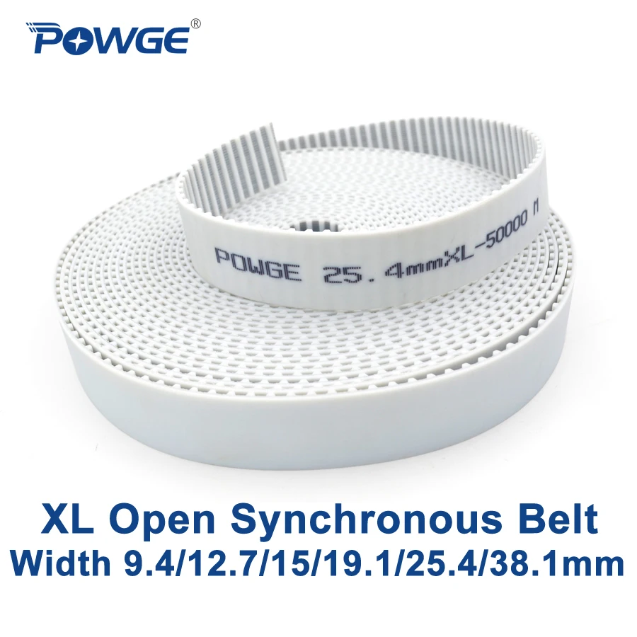 Ремень синхронный POWGE PU XL ширина 9 4/12 7/15/19.1/25.4/38.1 мм шаг 5 08 стандартный шкив ремня ГРМ|xl timing belt|synchronous belttiming belt |