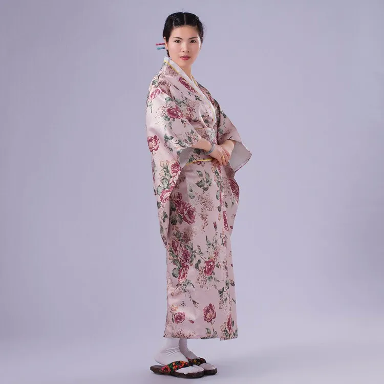 Новинка, хлопковый Халат-кимоно в стиле пиона, YukataJapanese Haori, костюм, платье с Obi Yukata высокого качества