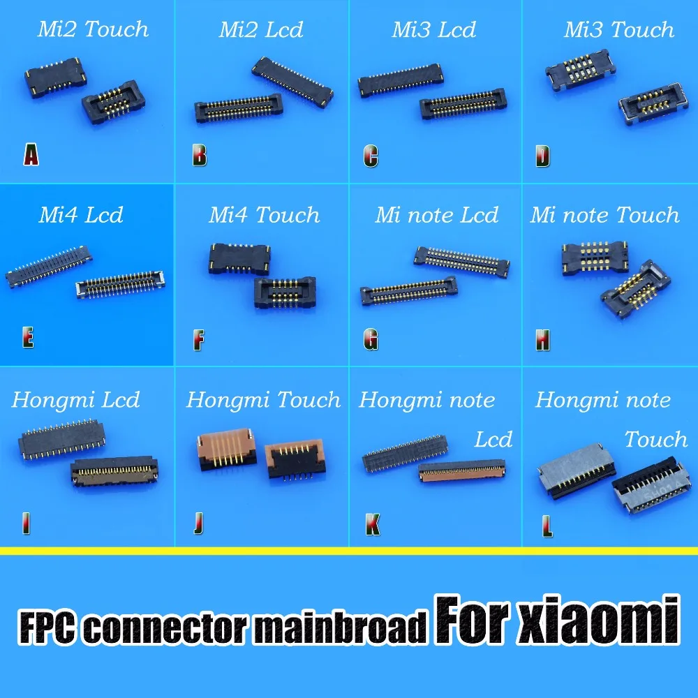 ЖК-дисплей Дисплей/Сенсорный экран планшета штекер FPC Разъем для ремонта материнской платы системной платы для xiaomi hongmi для redmi 1 s mi4