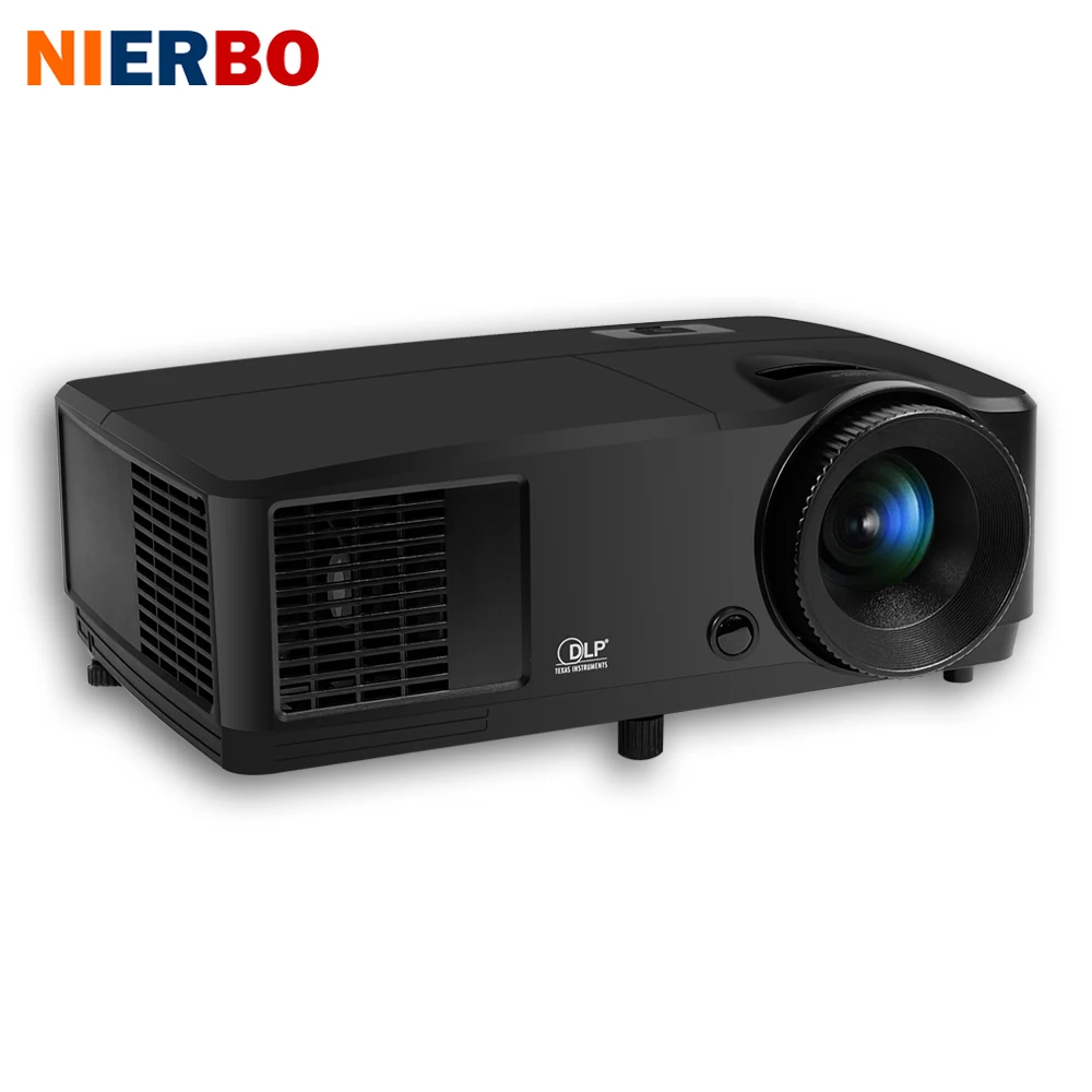 NIERBO 3D Projector Daytime Full HD Beamer 1024*768 Native DLP Chip 203W lamp Support 1920*1080P HDMI Port 2800 Ansi | Электроника