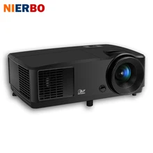 NIERBO 3D Projector Daytime Projector Full HD Beamer 1024*768 Native DLP Chip 203W lamp Support 1920*1080P HDMI Port 2800 Ansi