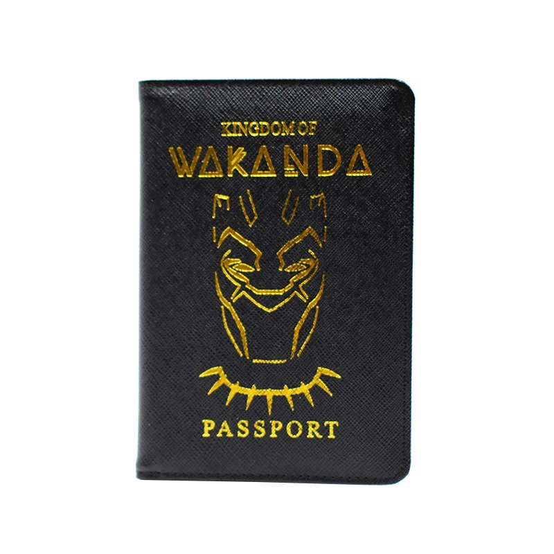 HEQUN Wakanda, Обложка для паспорта, унисекс, RFID Блокировка, для мужчин, держатель для паспорта, кошелек, Asgard, чехол для паспорта, универсальный, Pasaporte - Цвет: Wakanda3