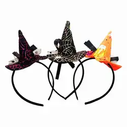 Мини шляпа ведьмы оголовье Хэллоуин костюм ведьмы аксессуар партия головной убор Хеллоуина ведьма шляпа #11020