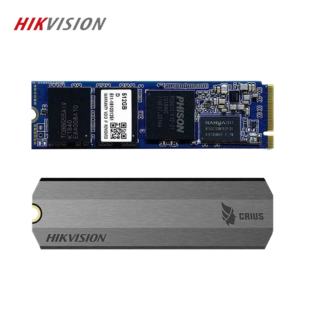 HIKVISION SSD M.2 1 ТБ 512gb PCIe NVME E2000 международная версия для настольного ноутбука Gen 3x4 NGFF