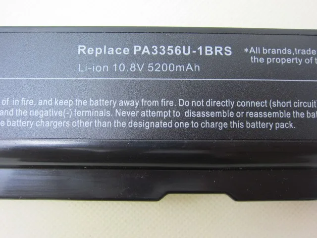 HSW 5200 мАч аккумулятор для Toshiba PA3356U-3BRS PA3357 PA3357U PA3357U-1BAS PA3357U-1BRL PA3357U-1BRSPA3456U-1BRS PA3588U-1BRS