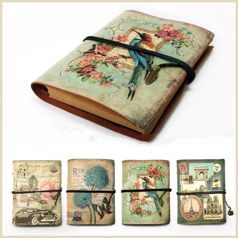 

Vintage Stationery PU Leather Notebook Creative Kraft Paper Planner Sketchbook Agenda Filofax Travelers Diary Journal Notebooks