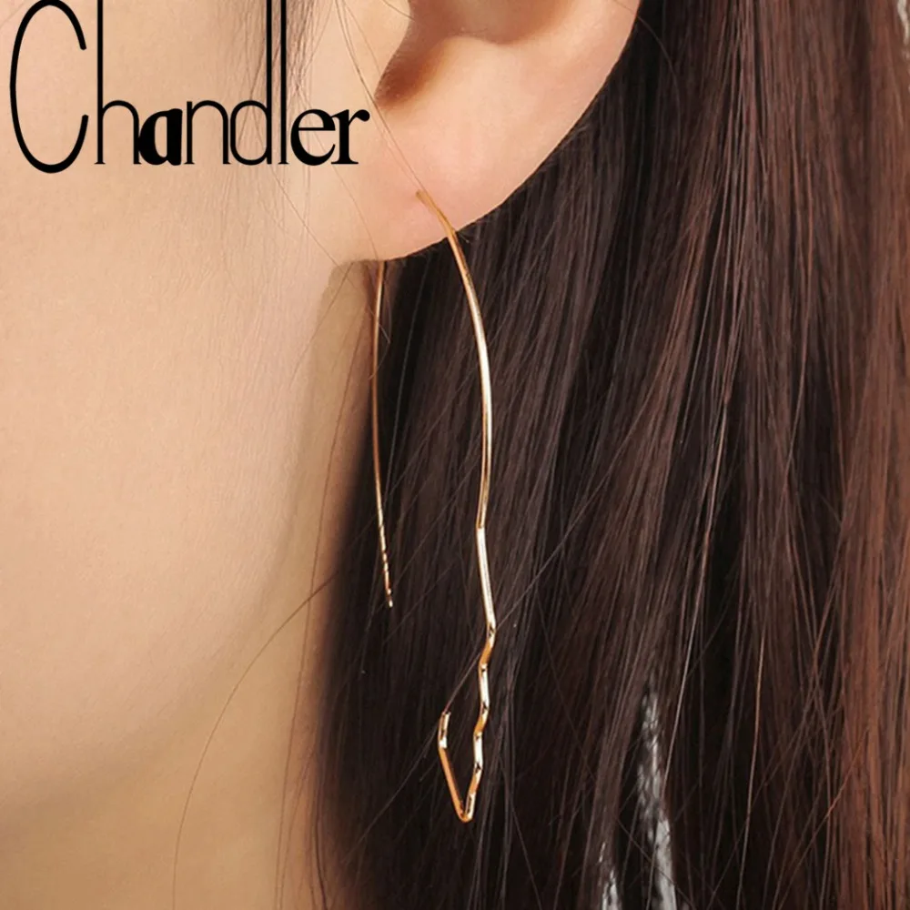 

Chandler 1 pair Human Face Profile Dangle Earrings For Women Simple Boho Wire Drop Earring Piercing Punk Jewelry Fashion Gifts