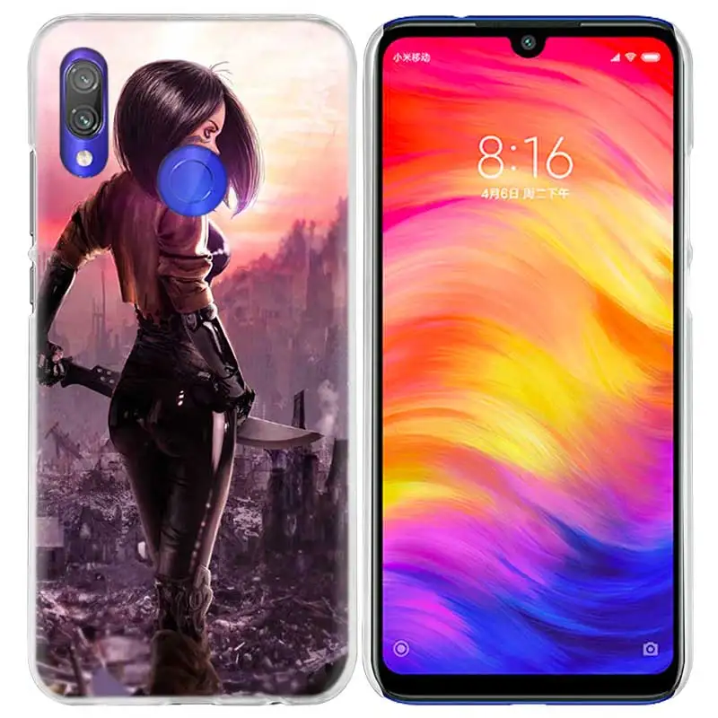 Alita Battle Angel чехол для Xiaomi Redmi Note 7 K20 6 6A Pro Y3 фотоаппаратов моментальной печати 7S 7A GO S2 5 mi играть A1 A2 8 lite Poco F1 жесткий чехол для телефона pc - Цвет: 04