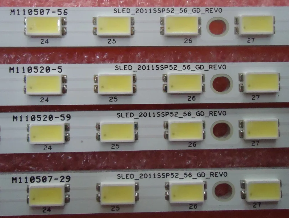 591 мм светодиодный фонарь с подсветкой 56 светодиодный s для ЖК-телевизора lcd-52LX830A lcd-52FG1A lcd-52LX530A 52LX830A E12S светодиодный-2011SSP52-56-GD-REV0