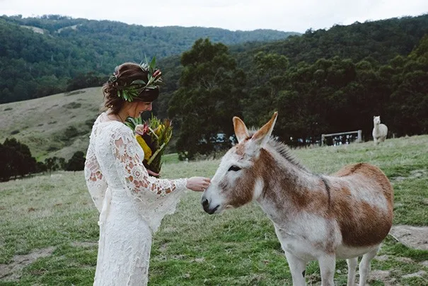 2016-Bohemian-Style-Wedding-Dresses-A-Line-V-Neck-with-Long-Sleeve-vestido-de-noiva (2)