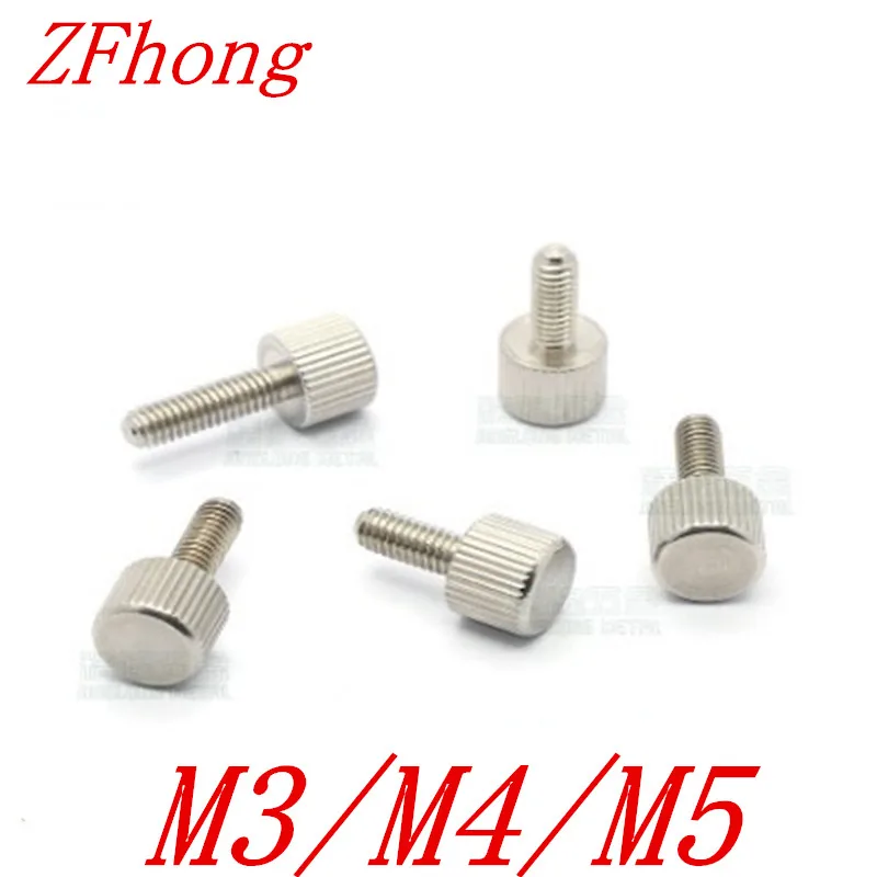 

10pcs/lot m3 m4 m5 A2 Stainless Steel knurled thumb screw
