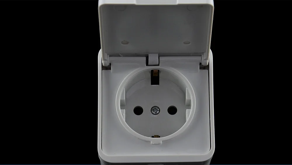 tomada de saída de energia padrão prova brilhante ao ar soquete de parede