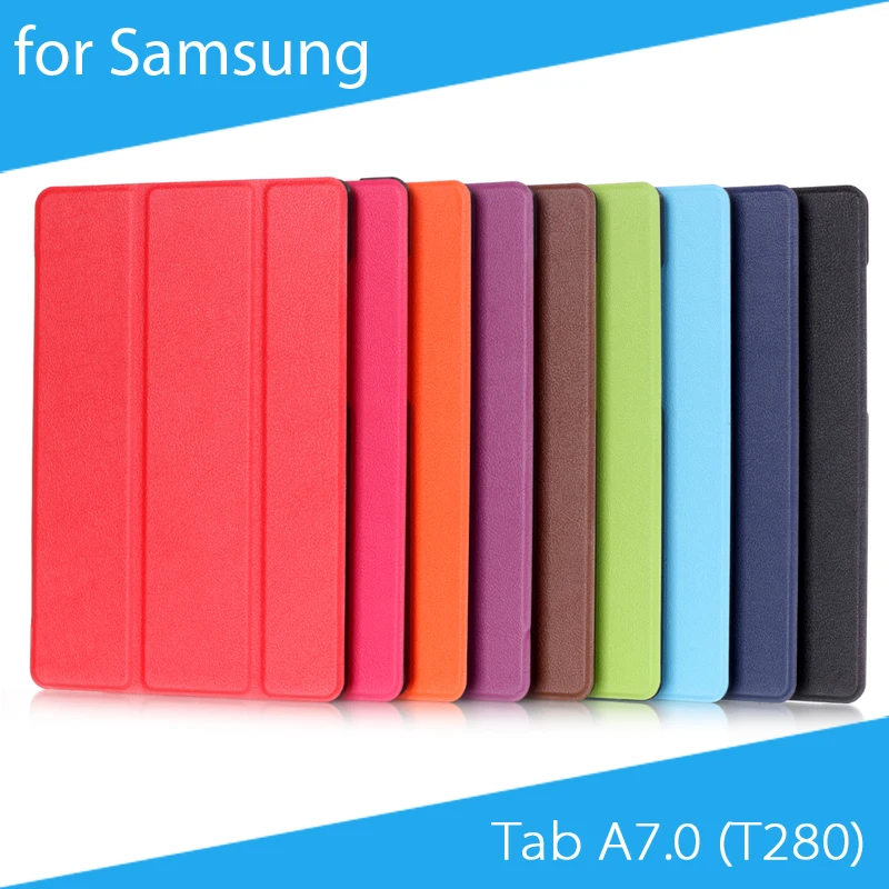 

[Free Shipping] Kasite Three-Fold PU Leather Protective Case for Samsung Galaxy Tab A 7.0 (T280/T285) Tablet High Quality