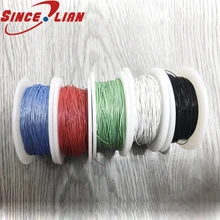 UL10064 одиночный провод 32AWG FEP электронный провод высокая термостойкость провод кабель Сверхтонкий сигнал Tefl провод кабель OD 0,38 мм