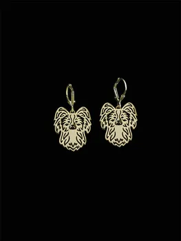 

2016 Trendy cute Papillon drop earrings gold silver plated wholesale earrings women fashion jewelry from india bridal earing