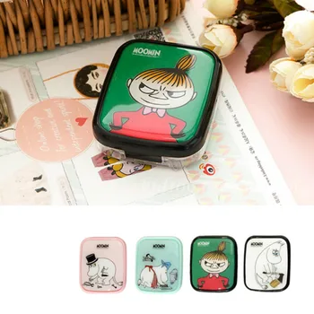 

Moomin Series Plastic Contact Lens Case with Mirror Portable Pocket Cosmetic Compact Mirror