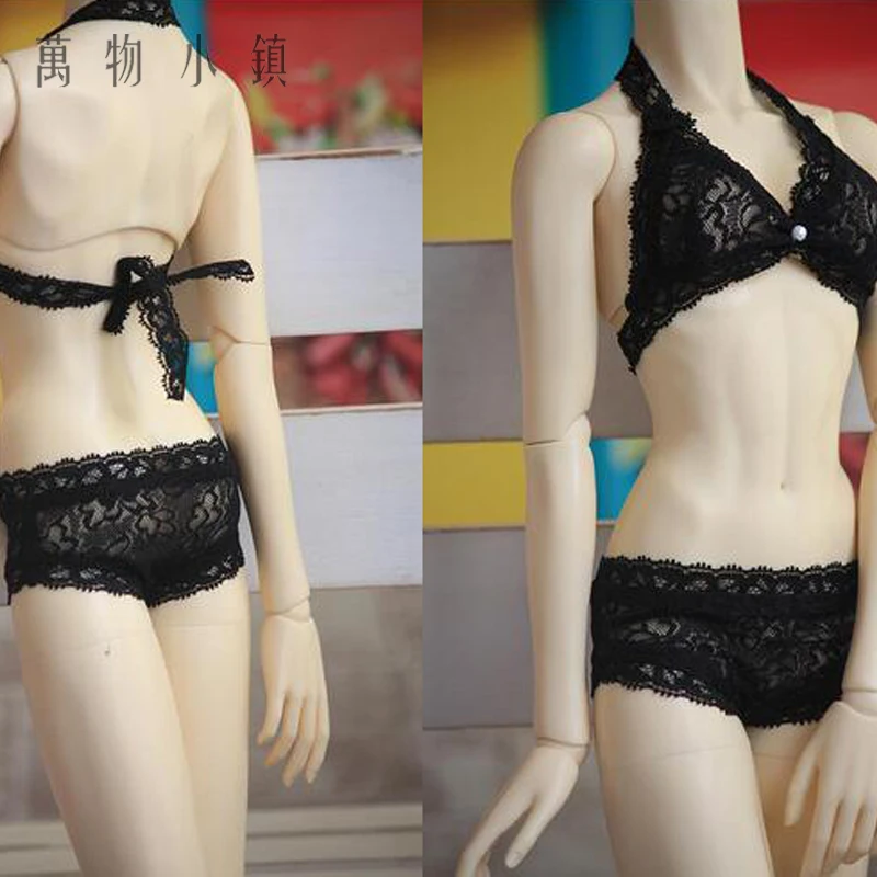 

New 1/3 1/4 1/6 BJD MSD DD Doll Clothes Swimwear Black Lace Sexy Underwear/Suit
