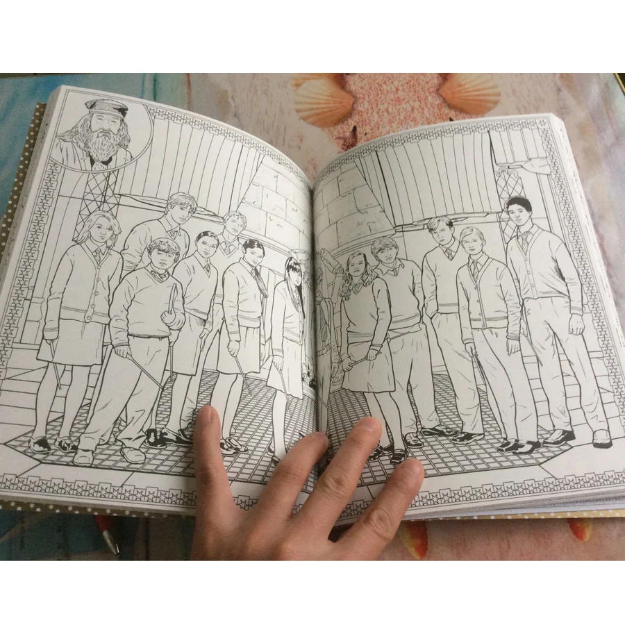 96 Pages Harry Potter Adults Coloring Book Secret Garden Series Stress Relieving Graffiti Books Antistress In From Office School