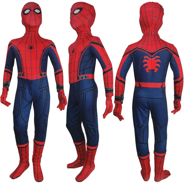 hoodie avengers infinity war amazon Homecoming superhéroe zentai Spider Man: mono máscara