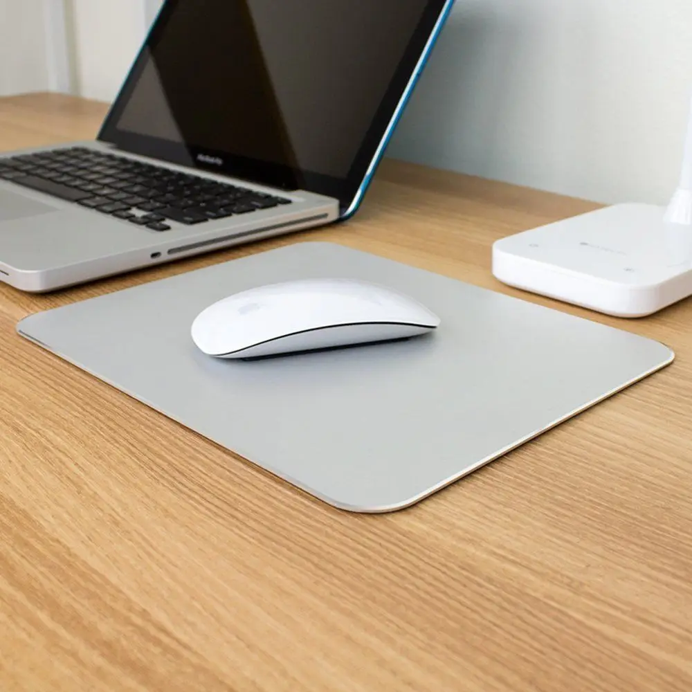 

free wireless mouse Aluminum Metal Game anti slip Mouse Pad PC Computer Laptop Gaming Mousepad with free gift