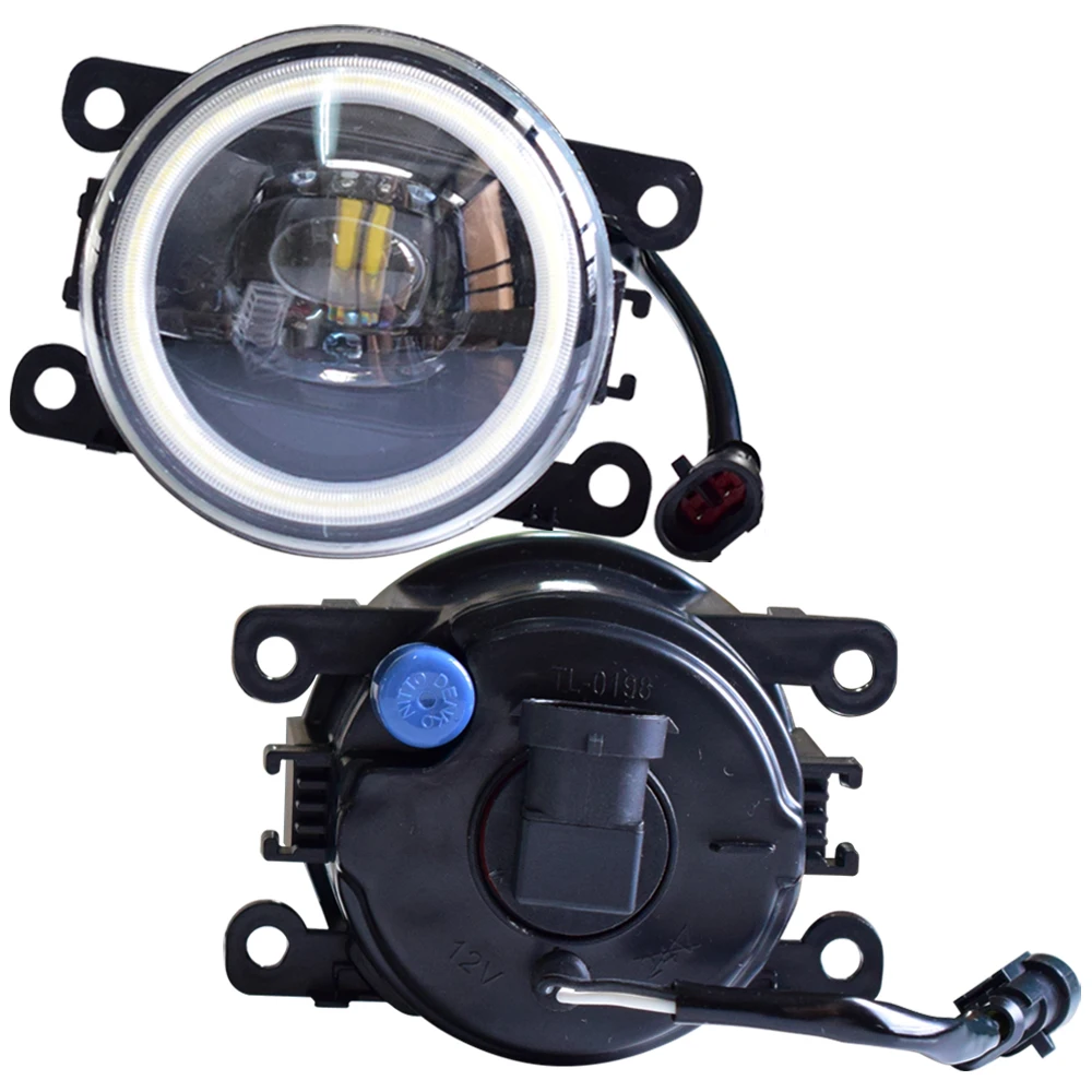

2 X Car 4000LM LED Bulb Front Fog Lamp Angel Eye DRL Daytime Running Light 12V For Ford Explorer 3.5L V6 2011-2013 Fog Lights